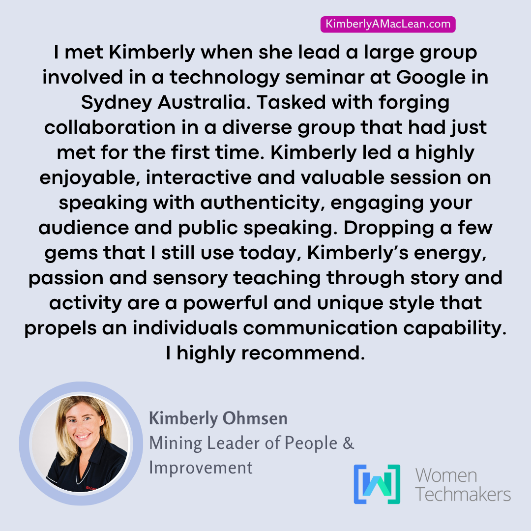 Testimonial from Kimberly Chambers