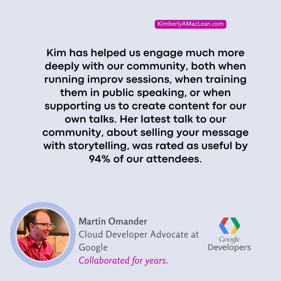 Testimonial from Martin Orander Google